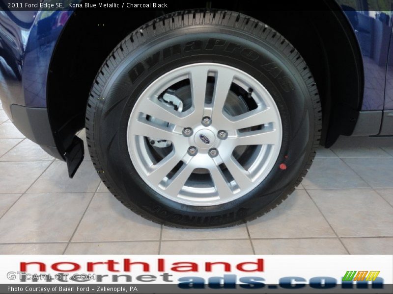 Kona Blue Metallic / Charcoal Black 2011 Ford Edge SE