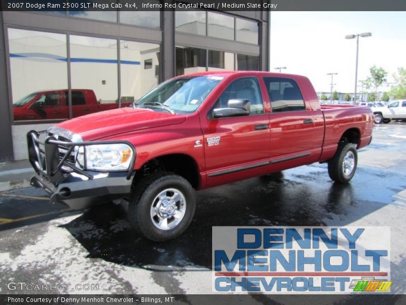 Inferno Red Crystal Pearl / Medium Slate Gray 2007 Dodge Ram 2500 SLT Mega Cab 4x4