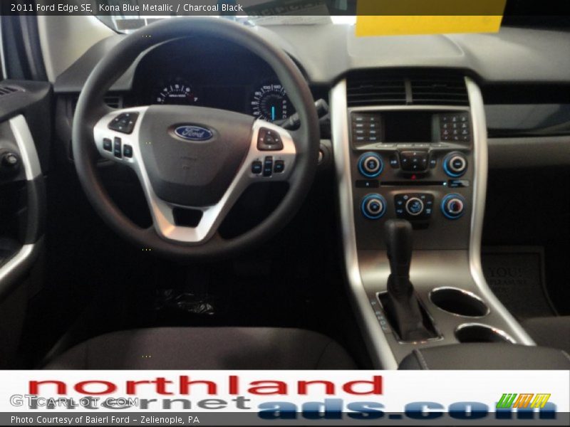 Kona Blue Metallic / Charcoal Black 2011 Ford Edge SE