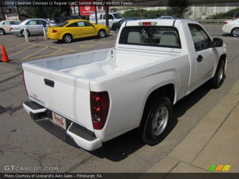 Summit White / Medium Pewter 2008 Chevrolet Colorado LS Regular Cab
