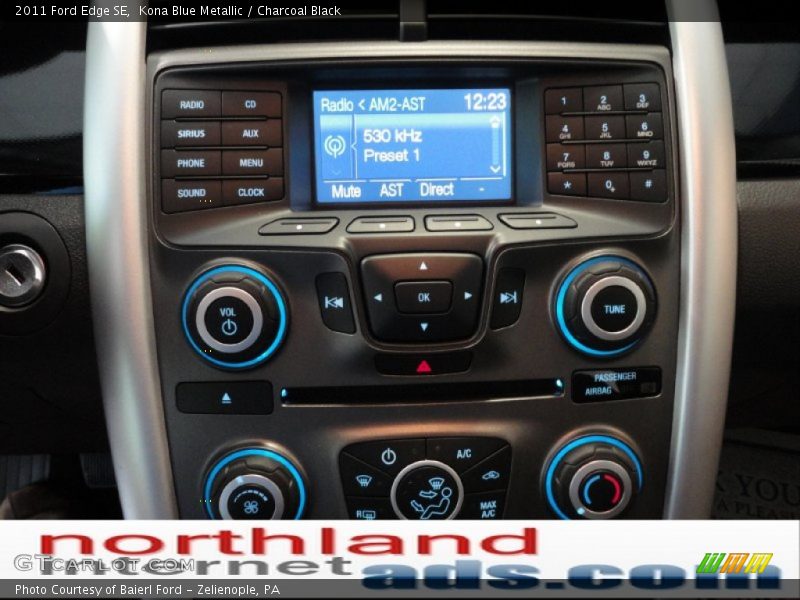 Kona Blue Metallic / Charcoal Black 2011 Ford Edge SE