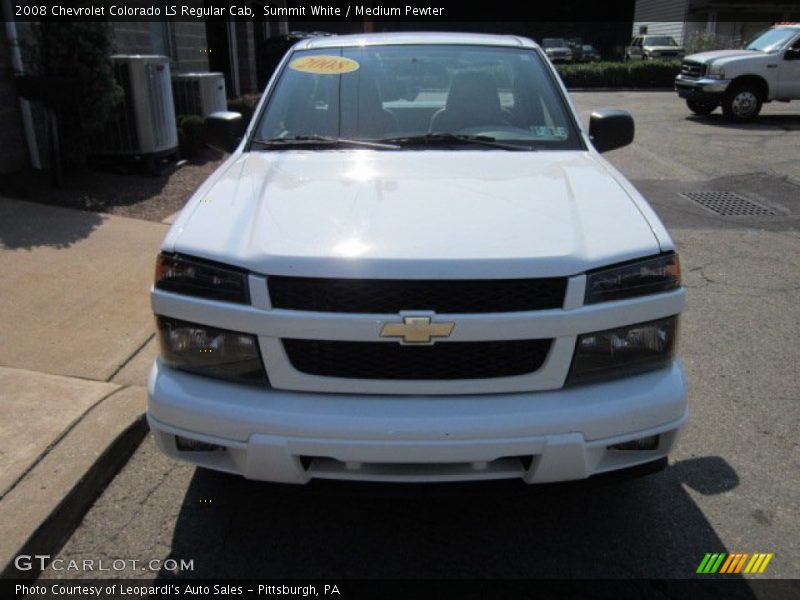 Summit White / Medium Pewter 2008 Chevrolet Colorado LS Regular Cab