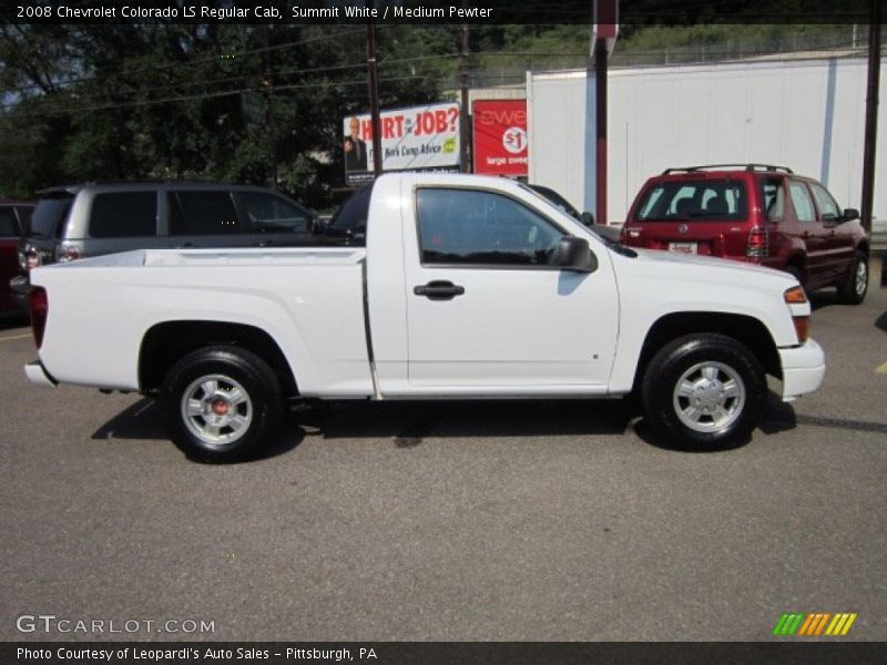 Summit White / Medium Pewter 2008 Chevrolet Colorado LS Regular Cab