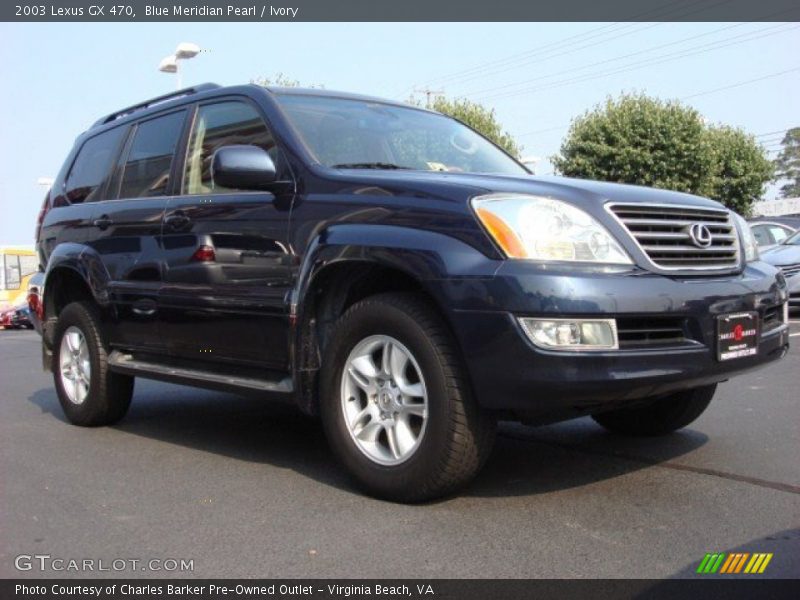 Blue Meridian Pearl / Ivory 2003 Lexus GX 470