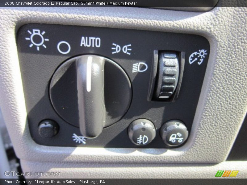 Controls of 2008 Colorado LS Regular Cab