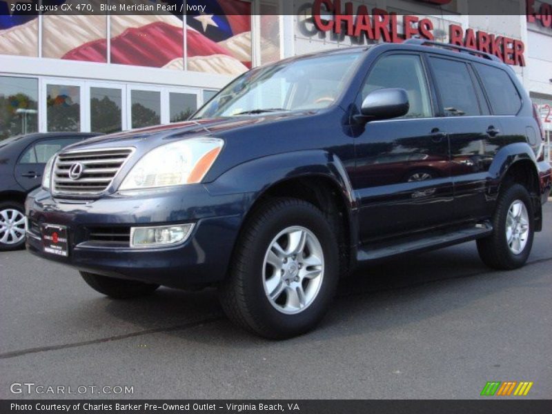 Blue Meridian Pearl / Ivory 2003 Lexus GX 470