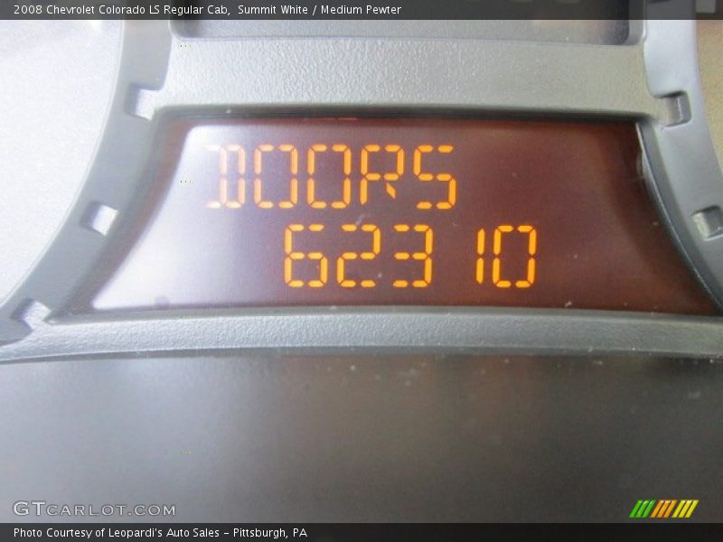 Summit White / Medium Pewter 2008 Chevrolet Colorado LS Regular Cab