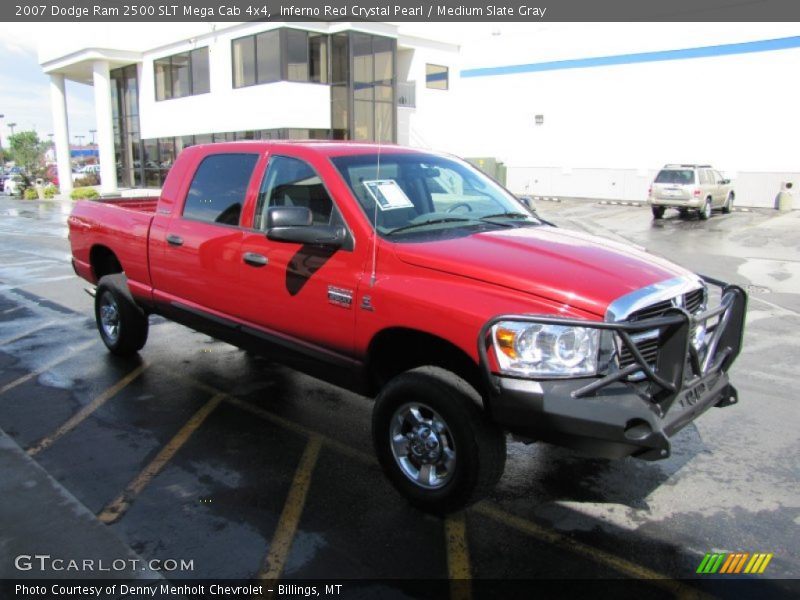 Inferno Red Crystal Pearl / Medium Slate Gray 2007 Dodge Ram 2500 SLT Mega Cab 4x4