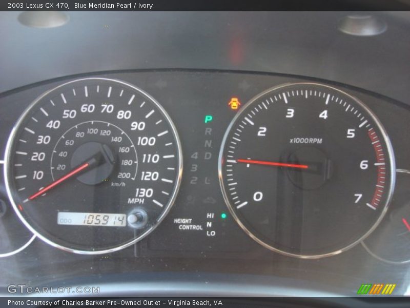 Blue Meridian Pearl / Ivory 2003 Lexus GX 470