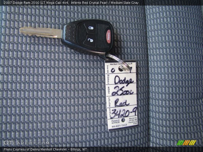 Inferno Red Crystal Pearl / Medium Slate Gray 2007 Dodge Ram 2500 SLT Mega Cab 4x4