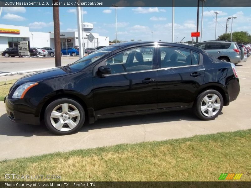 Super Black / Charcoal/Steel 2008 Nissan Sentra 2.0