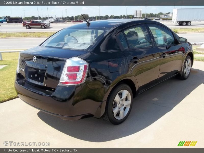 Super Black / Charcoal/Steel 2008 Nissan Sentra 2.0