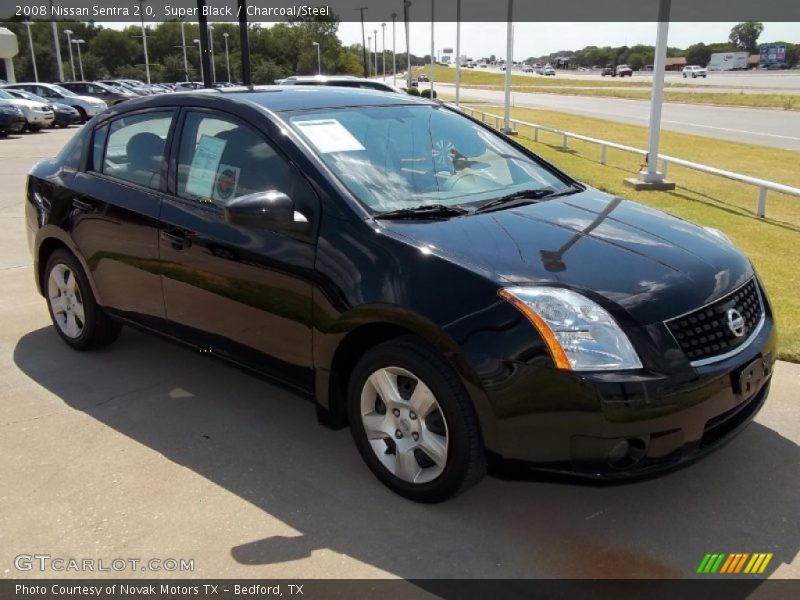 Super Black / Charcoal/Steel 2008 Nissan Sentra 2.0