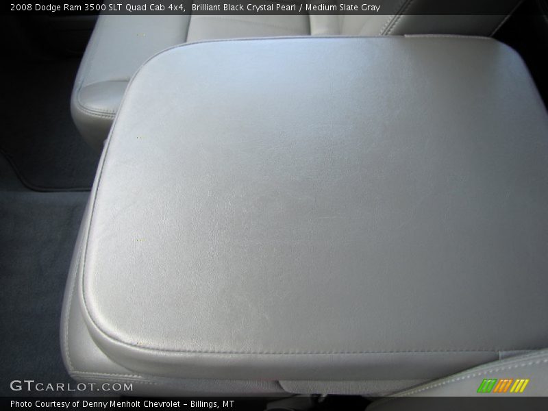 Brilliant Black Crystal Pearl / Medium Slate Gray 2008 Dodge Ram 3500 SLT Quad Cab 4x4