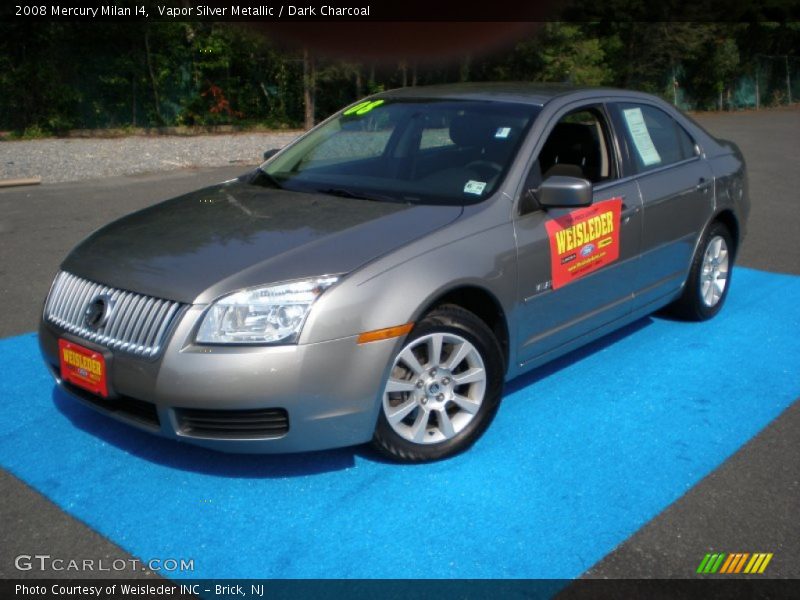 Vapor Silver Metallic / Dark Charcoal 2008 Mercury Milan I4