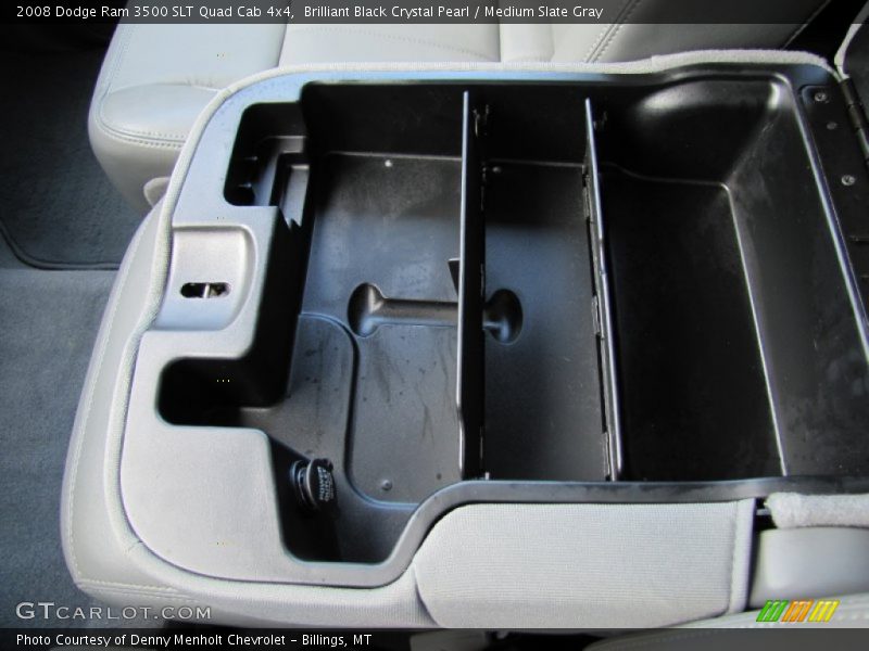 Brilliant Black Crystal Pearl / Medium Slate Gray 2008 Dodge Ram 3500 SLT Quad Cab 4x4