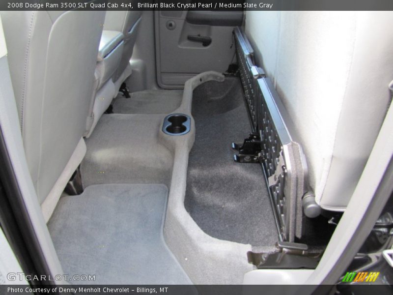 Brilliant Black Crystal Pearl / Medium Slate Gray 2008 Dodge Ram 3500 SLT Quad Cab 4x4