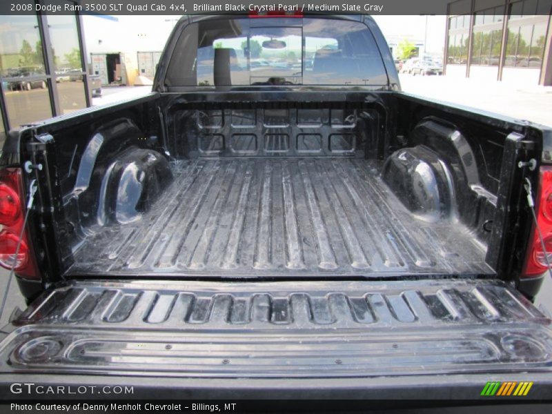 Brilliant Black Crystal Pearl / Medium Slate Gray 2008 Dodge Ram 3500 SLT Quad Cab 4x4