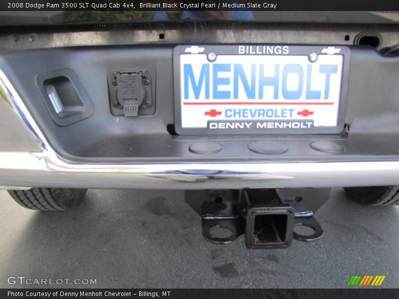 Brilliant Black Crystal Pearl / Medium Slate Gray 2008 Dodge Ram 3500 SLT Quad Cab 4x4
