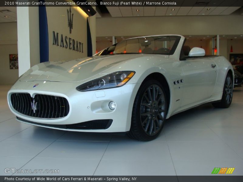 Bianco Fuji (Pearl White) / Marrone Corniola 2010 Maserati GranTurismo Convertible GranCabrio