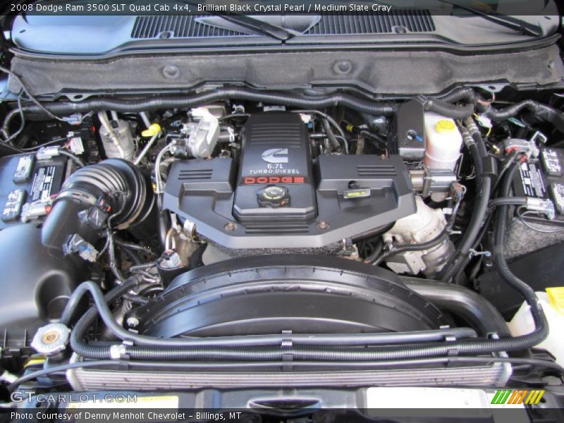  2008 Ram 3500 SLT Quad Cab 4x4 Engine - 6.7 Liter Cummins OHV 24-Valve BLUETEC Turbo-Diesel Inline 6-Cylinder