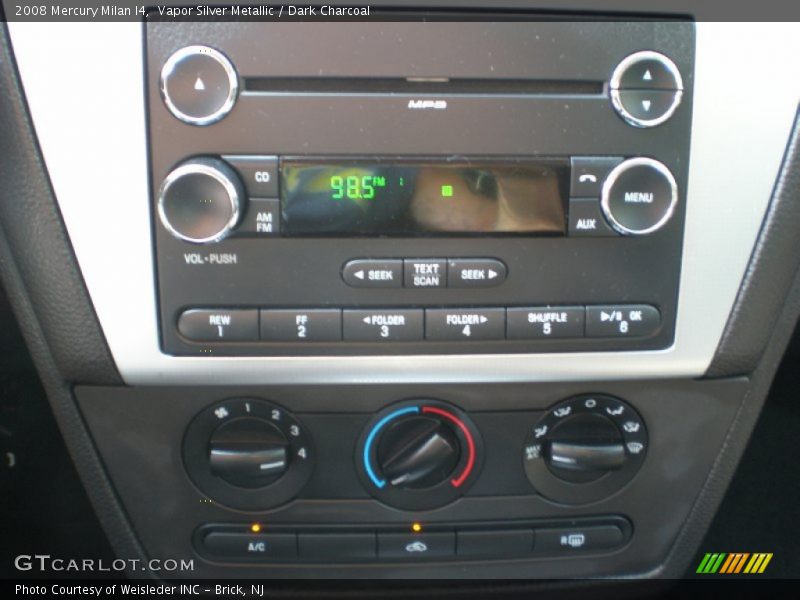 Vapor Silver Metallic / Dark Charcoal 2008 Mercury Milan I4