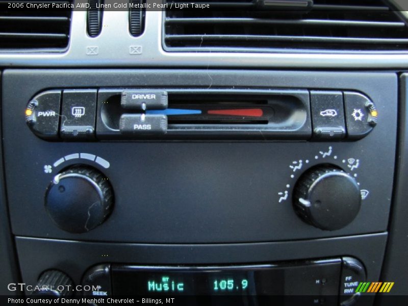 Controls of 2006 Pacifica AWD