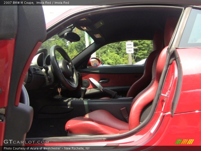  2007 M Coupe Imola Red Interior