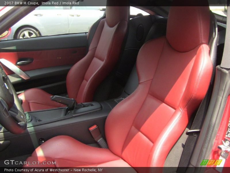  2007 M Coupe Imola Red Interior