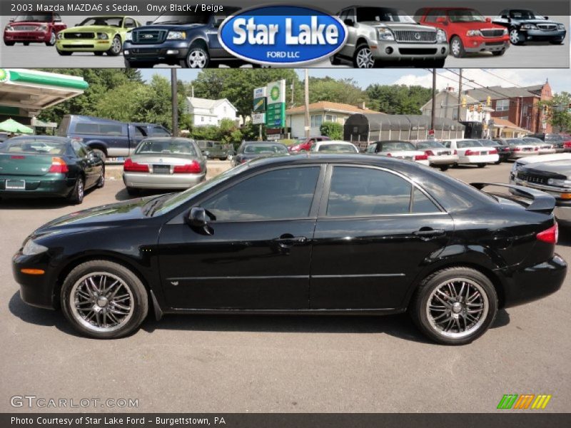 Onyx Black / Beige 2003 Mazda MAZDA6 s Sedan