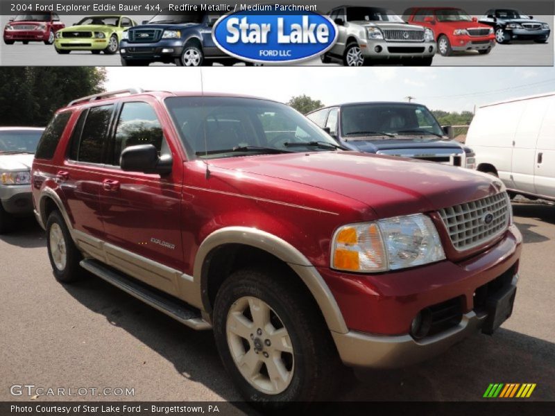 Redfire Metallic / Medium Parchment 2004 Ford Explorer Eddie Bauer 4x4