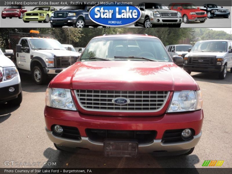 Redfire Metallic / Medium Parchment 2004 Ford Explorer Eddie Bauer 4x4