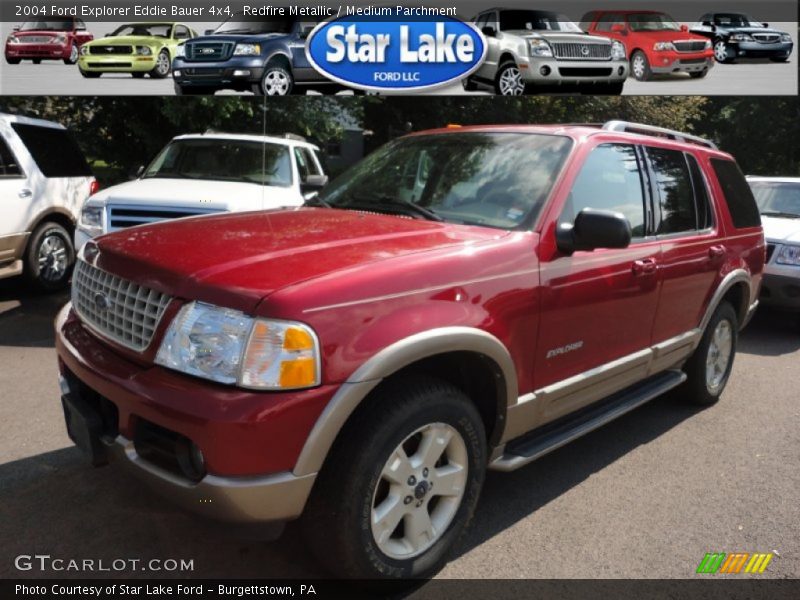 Redfire Metallic / Medium Parchment 2004 Ford Explorer Eddie Bauer 4x4