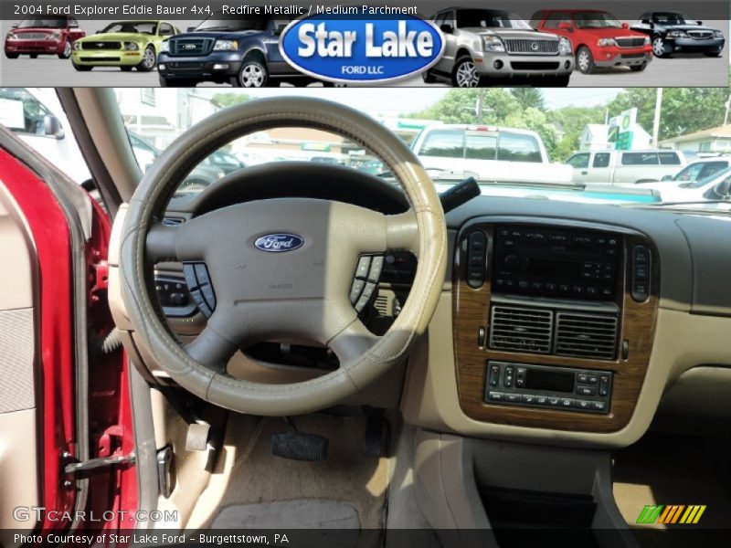 Redfire Metallic / Medium Parchment 2004 Ford Explorer Eddie Bauer 4x4
