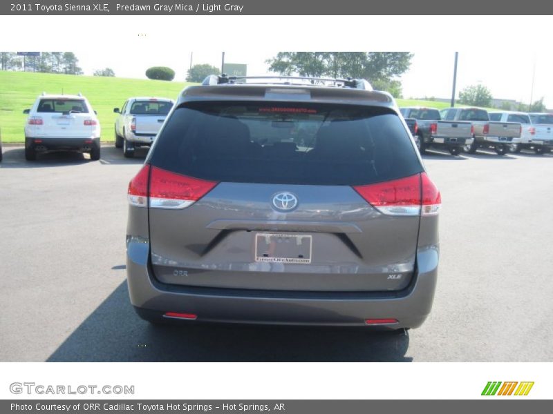 Predawn Gray Mica / Light Gray 2011 Toyota Sienna XLE
