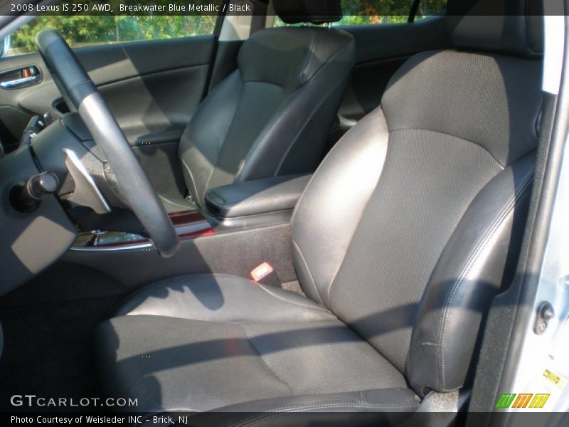 Breakwater Blue Metallic / Black 2008 Lexus IS 250 AWD