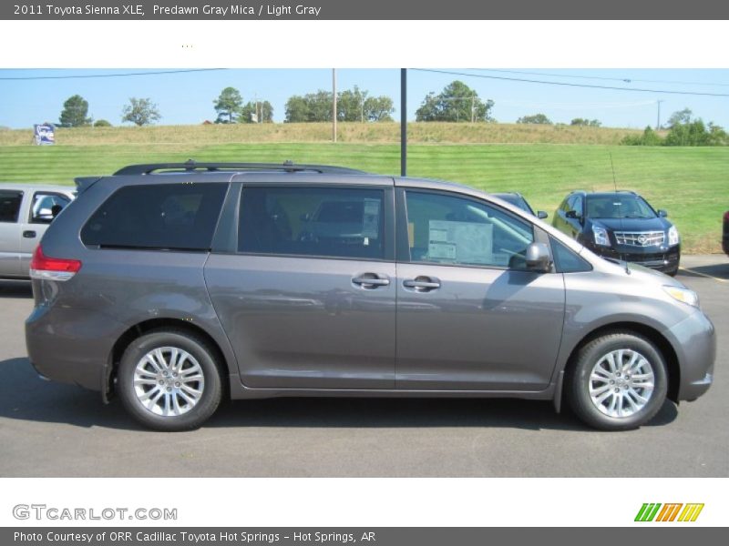 Predawn Gray Mica / Light Gray 2011 Toyota Sienna XLE