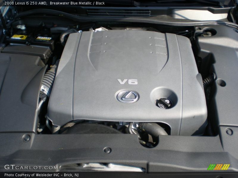 Breakwater Blue Metallic / Black 2008 Lexus IS 250 AWD