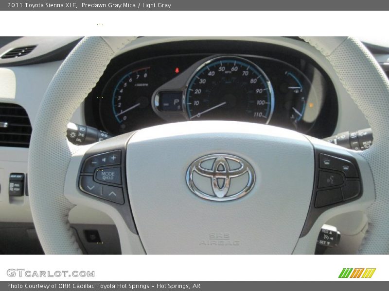 Predawn Gray Mica / Light Gray 2011 Toyota Sienna XLE