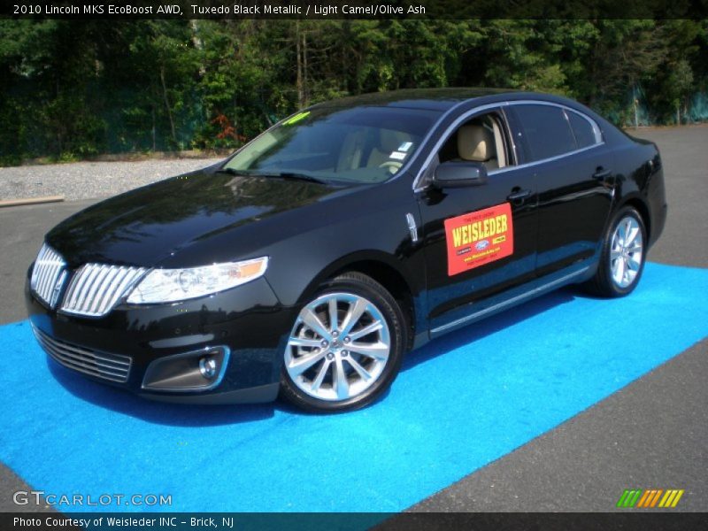 Tuxedo Black Metallic / Light Camel/Olive Ash 2010 Lincoln MKS EcoBoost AWD