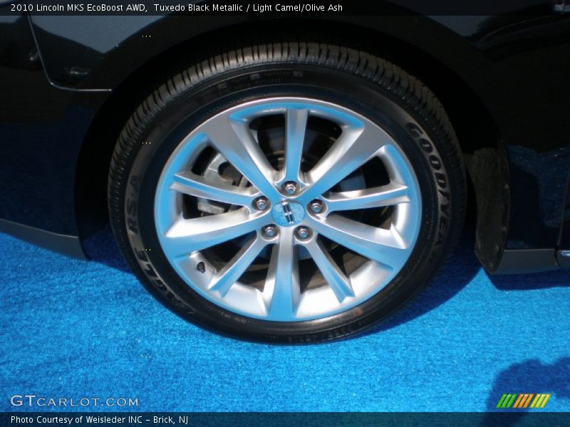 Tuxedo Black Metallic / Light Camel/Olive Ash 2010 Lincoln MKS EcoBoost AWD