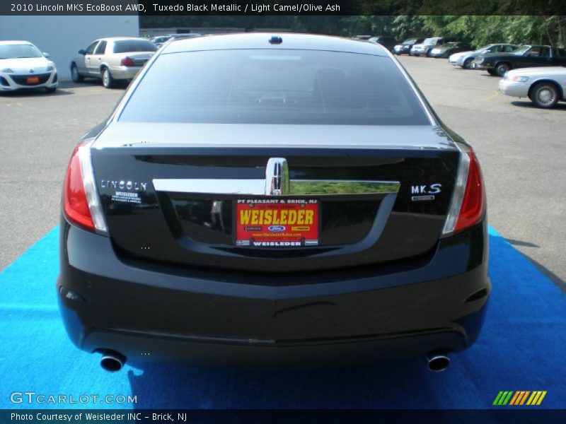 Tuxedo Black Metallic / Light Camel/Olive Ash 2010 Lincoln MKS EcoBoost AWD