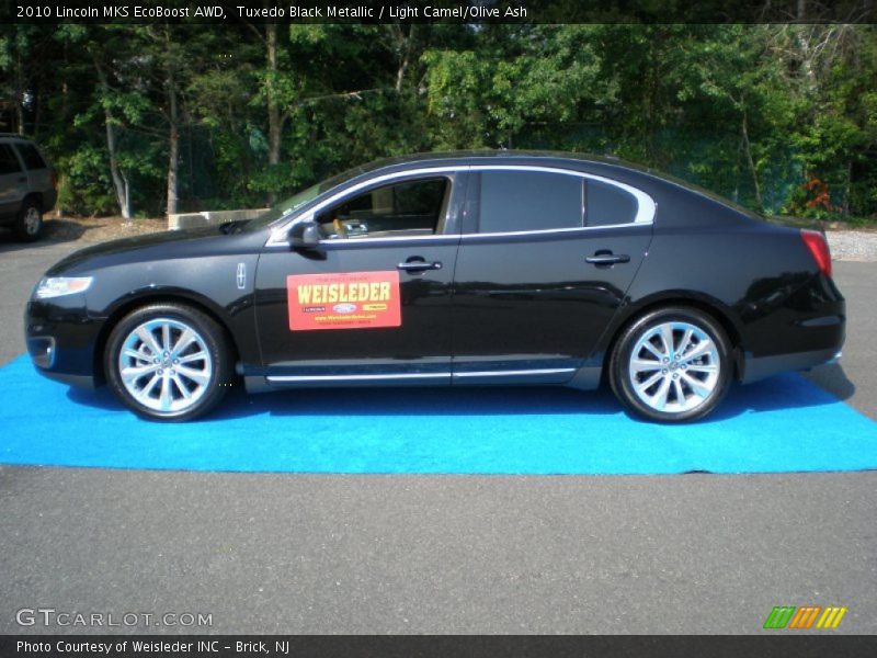 Tuxedo Black Metallic / Light Camel/Olive Ash 2010 Lincoln MKS EcoBoost AWD