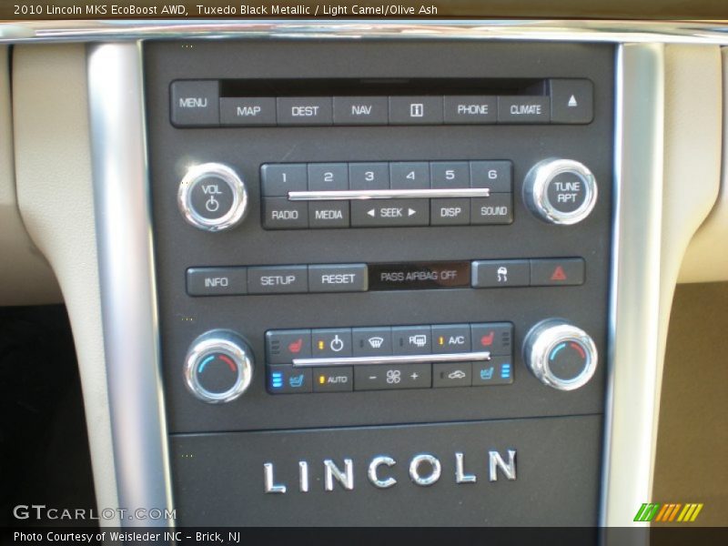 Tuxedo Black Metallic / Light Camel/Olive Ash 2010 Lincoln MKS EcoBoost AWD