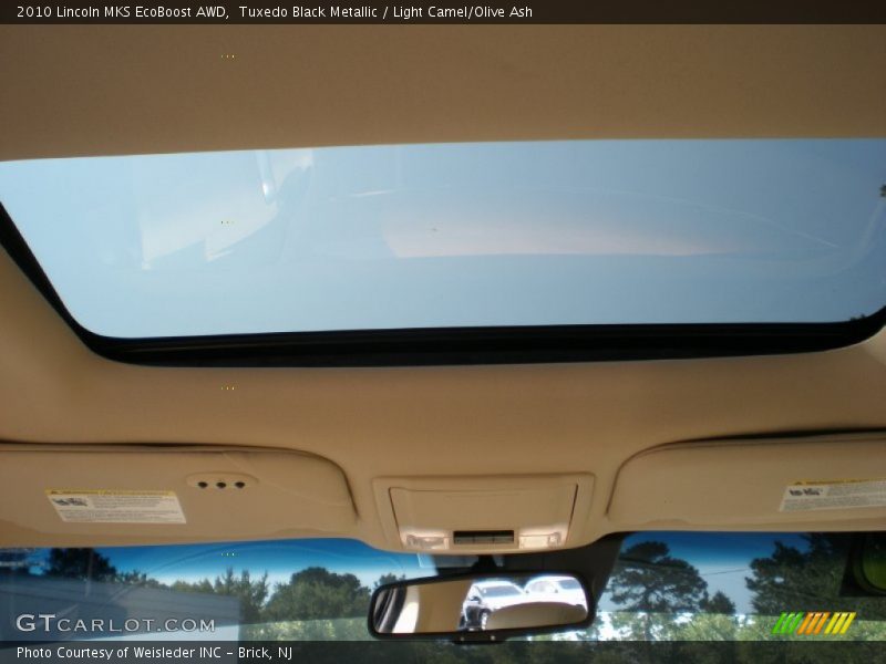 Tuxedo Black Metallic / Light Camel/Olive Ash 2010 Lincoln MKS EcoBoost AWD