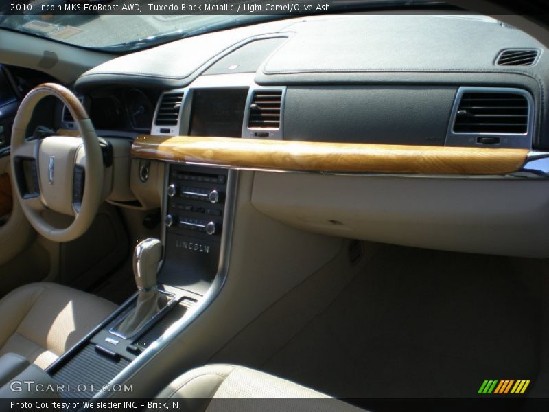 Tuxedo Black Metallic / Light Camel/Olive Ash 2010 Lincoln MKS EcoBoost AWD