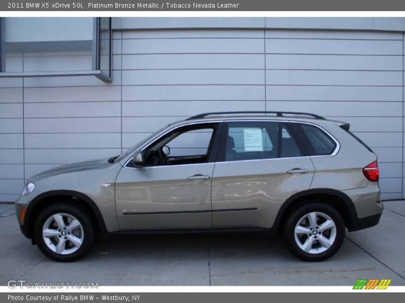 Platinum Bronze Metallic / Tobacco Nevada Leather 2011 BMW X5 xDrive 50i