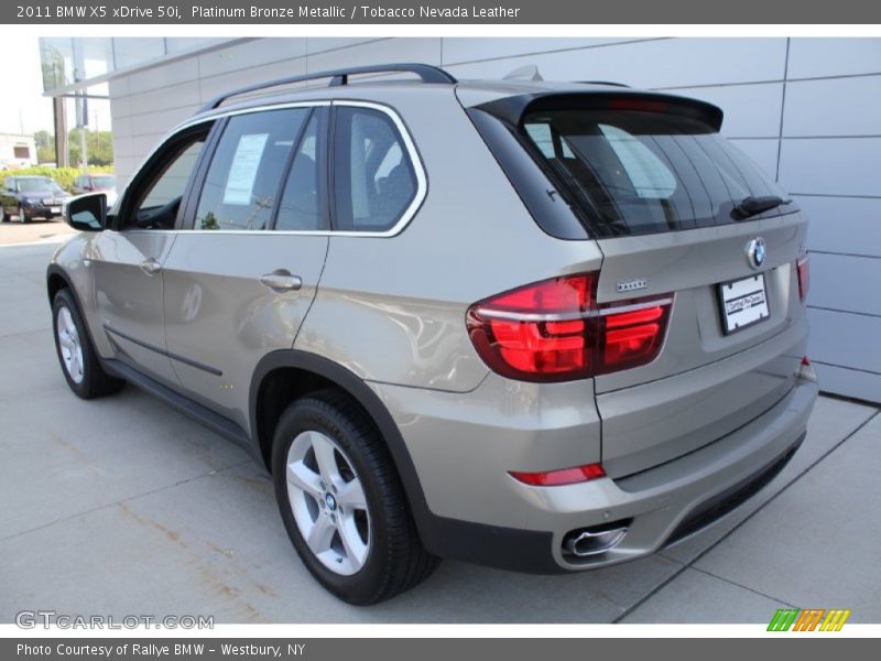 Platinum Bronze Metallic / Tobacco Nevada Leather 2011 BMW X5 xDrive 50i