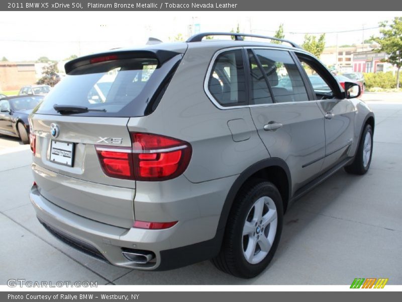 Platinum Bronze Metallic / Tobacco Nevada Leather 2011 BMW X5 xDrive 50i