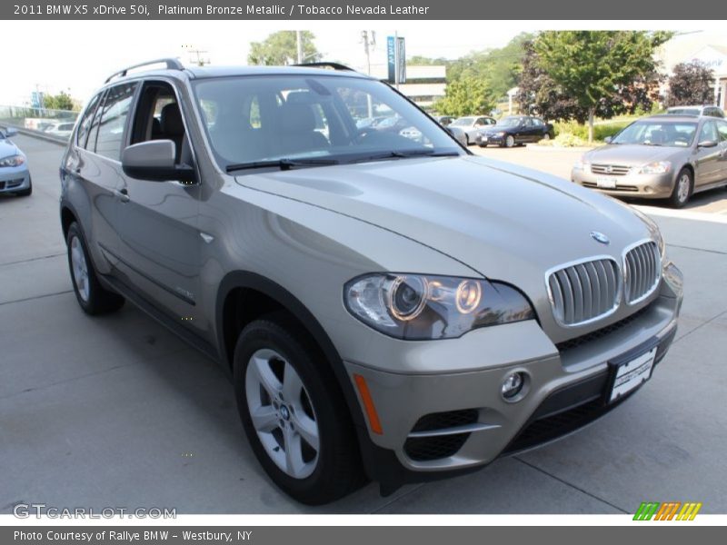 Platinum Bronze Metallic / Tobacco Nevada Leather 2011 BMW X5 xDrive 50i